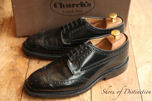 Church grafton black leather - grafton,