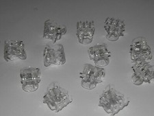 12 Mini Claw Clips Clear 1cm, Small Plastic Hair Claws, Hair Clips, Hair Clamps 