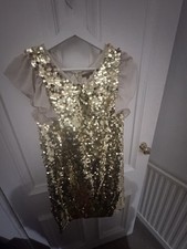 Gold sequin girl's party