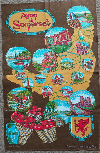 Avon somerset map design - map,