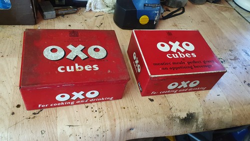 Vintage oxo cube tins - 2,