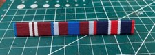 MEDAL RIBBON BAR - 3 SPACE FULL SIZE - PINNED or STUDDED or SEWN