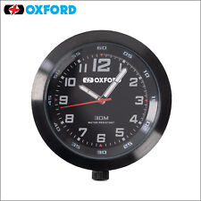 Oxford Clock - Black High Waterproof Motorcycle Clock - OX559