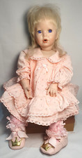 Porcelain Doll "Baby Shay" (336) 22"(56cm) by Donna RuBert, 1994, Vintage & Rare
