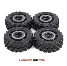 4X 1/10 RC 72mm Tires&Wheels
