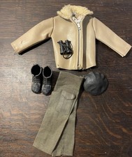 Vintage Action Man Tank Commander Uniform - Jacket, Binoculars Beret