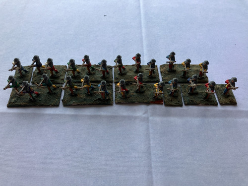 25mm crossbowmen lamming - crossbowmen,