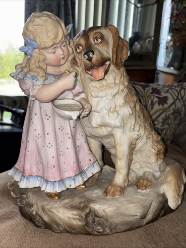 Antique large bisque figure - antique,