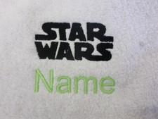 STAR WARS Personalised Name Embroidered Hand Towel, Bath Towel or Bath Sheet