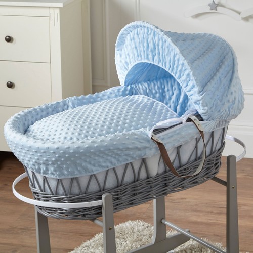 Baby moses basket blue - baby,