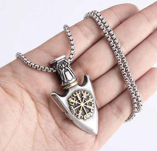 Men necklace spear arrow - necklace, spear/arrow