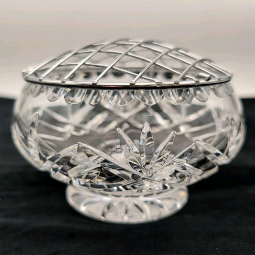 Cut crystal rose - rose, vase