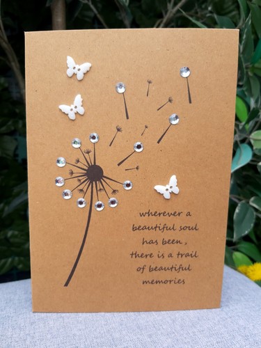 Personalised sympathy card - sympathy,