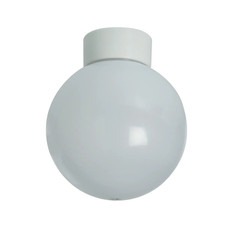 Traditional Opal Globe LED IP44 Bathroom Ceiling Light Fitting