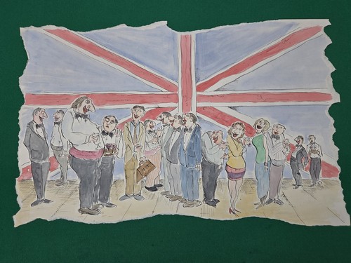 Vintage political cartoon - vintage,