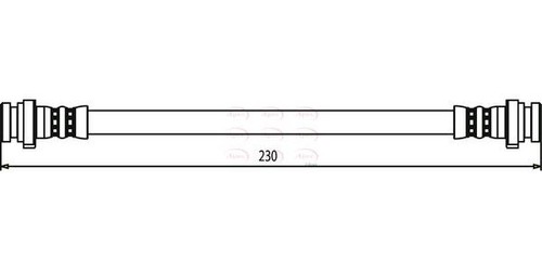 Apec rear brake hose - brake,