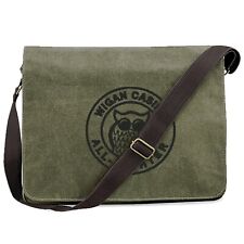 Wigan Casino All Nighter Vintage Canvas Dispatch Bag With Embroidered Logo. Ska