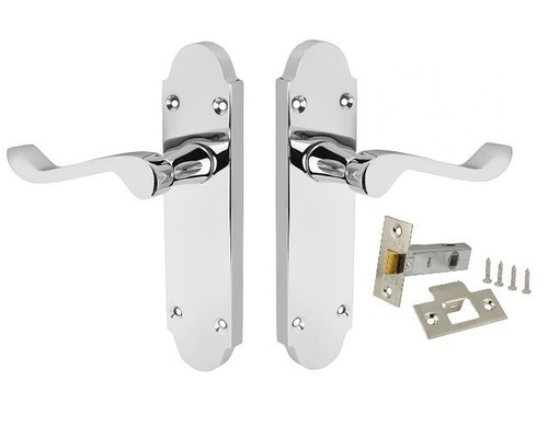Door handle polished chrome - door,
