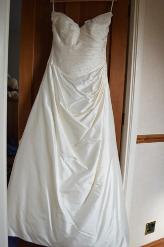 Alan hannah satin ivory - ivory, gown