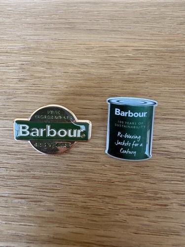 Barbour pin badge set - barbour,