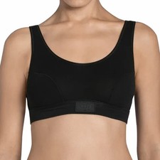 Sloggi Double Comfort H Crop Top Cotton Black or White Size 38 (16)