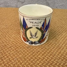 Antique WWI Era 1919 Peace Mug By Aynsley  - ‘ From War …….To Peace ‘