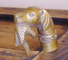 (#W255) metal dog and bird
