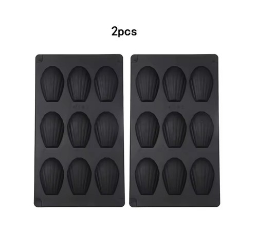 2pcs silicone madeleine mold - 2pcs,