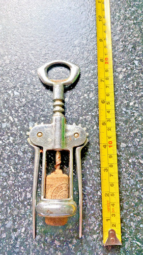 Vintage corkscrew wine bottle - corkscrew,