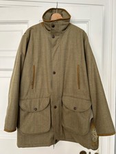 Laksen "The Manor Coat" Waterproof Mens Tweed Shooting Coat.  Size Large.