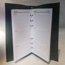 Beautiful Silverstone 2000 Leather A5 Size 6 Ring Personal Organiser