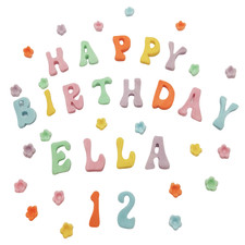 Personalise fondant letters - fondant,
