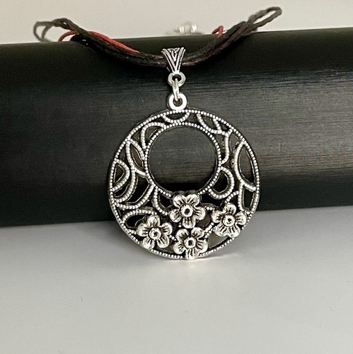 Silver tone with coral - silver,