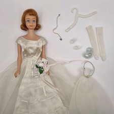 Orig Vtg Barbie Black Label 1960s ' Wedding Day ' set #972 nr complete *No Doll*