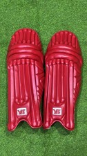 Red coloured cricket batting - red,