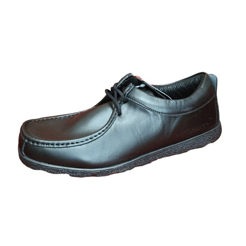 Nwt leather lace shoe - leather, by
