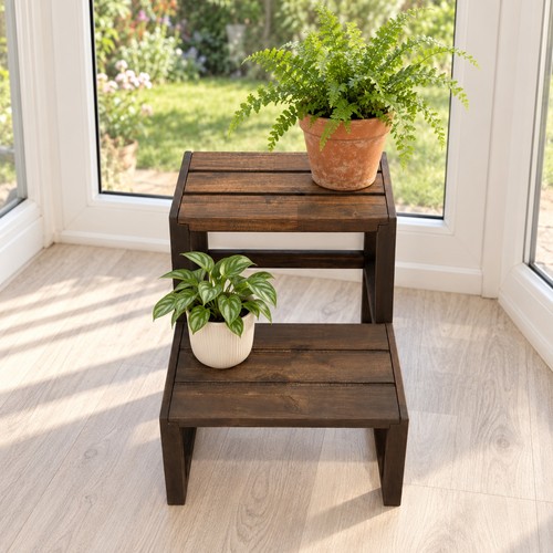 Wooden step stool kitchen - step,