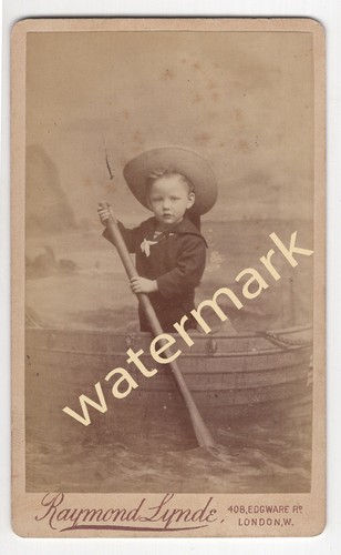 Boy rowing boat studio - in, boat,