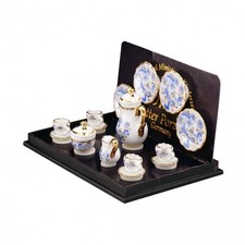 Dolls House Blue and Gold