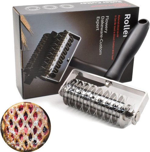 Pastry lattice roller cutter - roller,