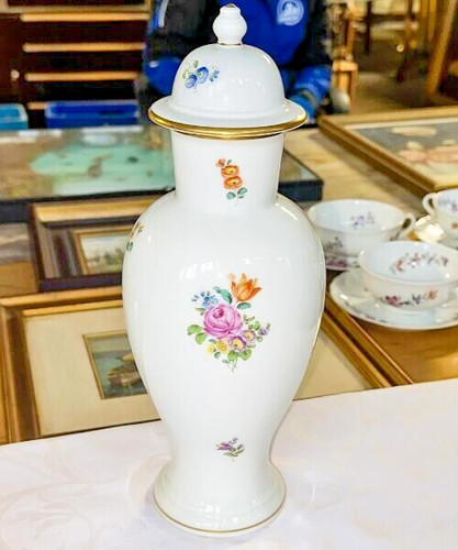 Augarten vienna vase lidded - vienna,