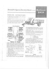 Bentalls Muck Spreader BMS4 Operators Manual with Parts List