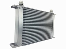 Oil Cooler - Silver 25 row universal front mount oil cooler - AN8 3/4 16 UNF