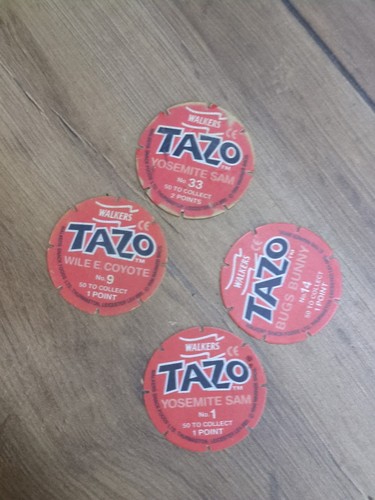Four looney tunes tazos - tunes,