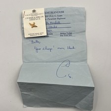 Genuine Parachute Regiment Lapel Badge With Original Paperwork