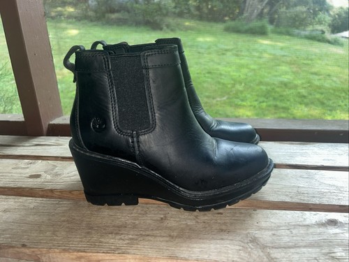 Timberland wedge leather women - leather,
