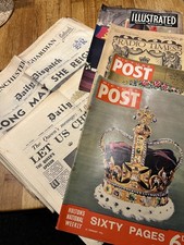 old royal newspaper/post memorobilia