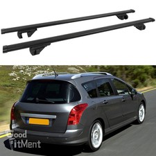 53" Black Roof Rack Crossbars