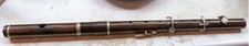 Vintage Unidentified Continental Rosewood Marching Flute. Bb. 4- Keys Piccolo