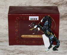 TRAIL OF PAINTED PONIES Wildflower Ornament~3.4" Tall~Rearing Black & White~2025